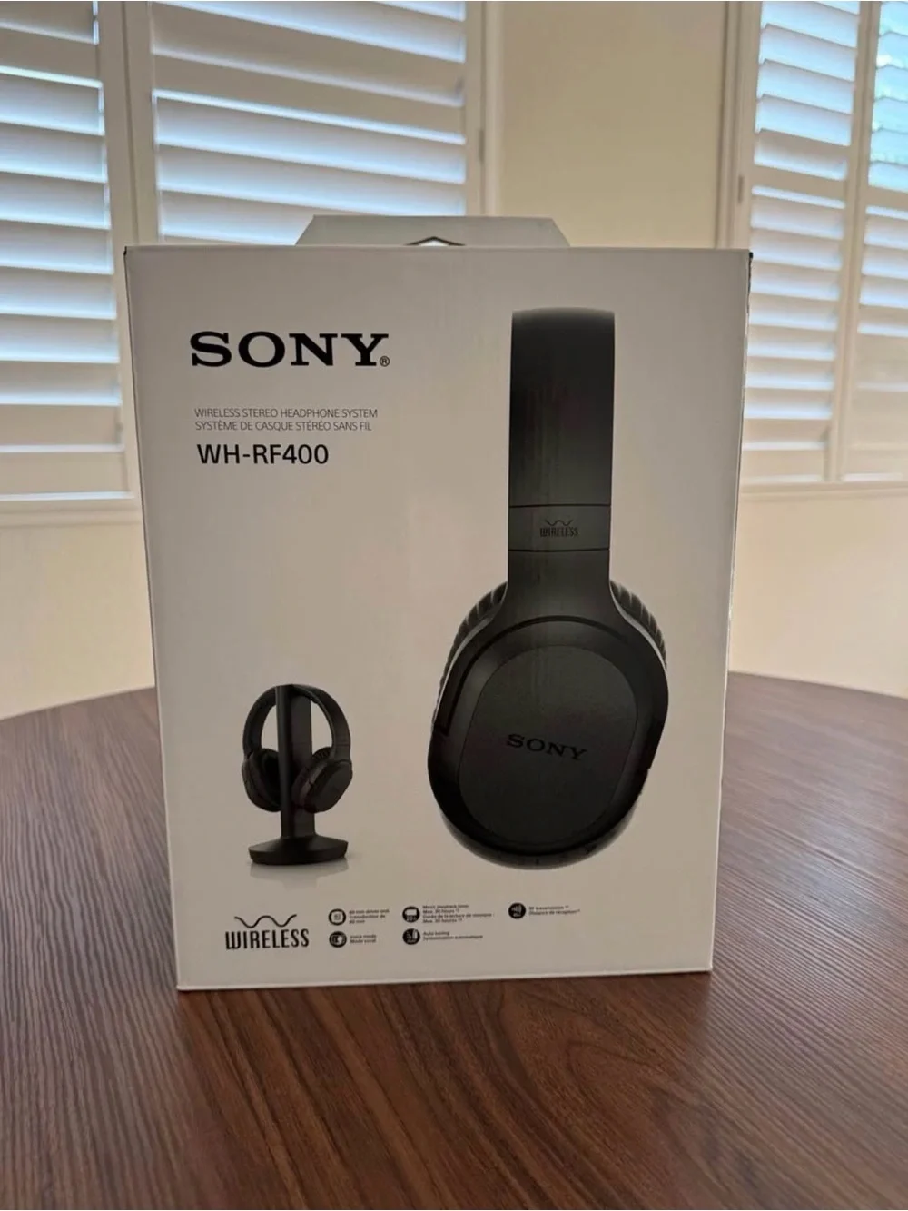 New in Box Sony WH-RF400 Wireless Over-Ear Headphones